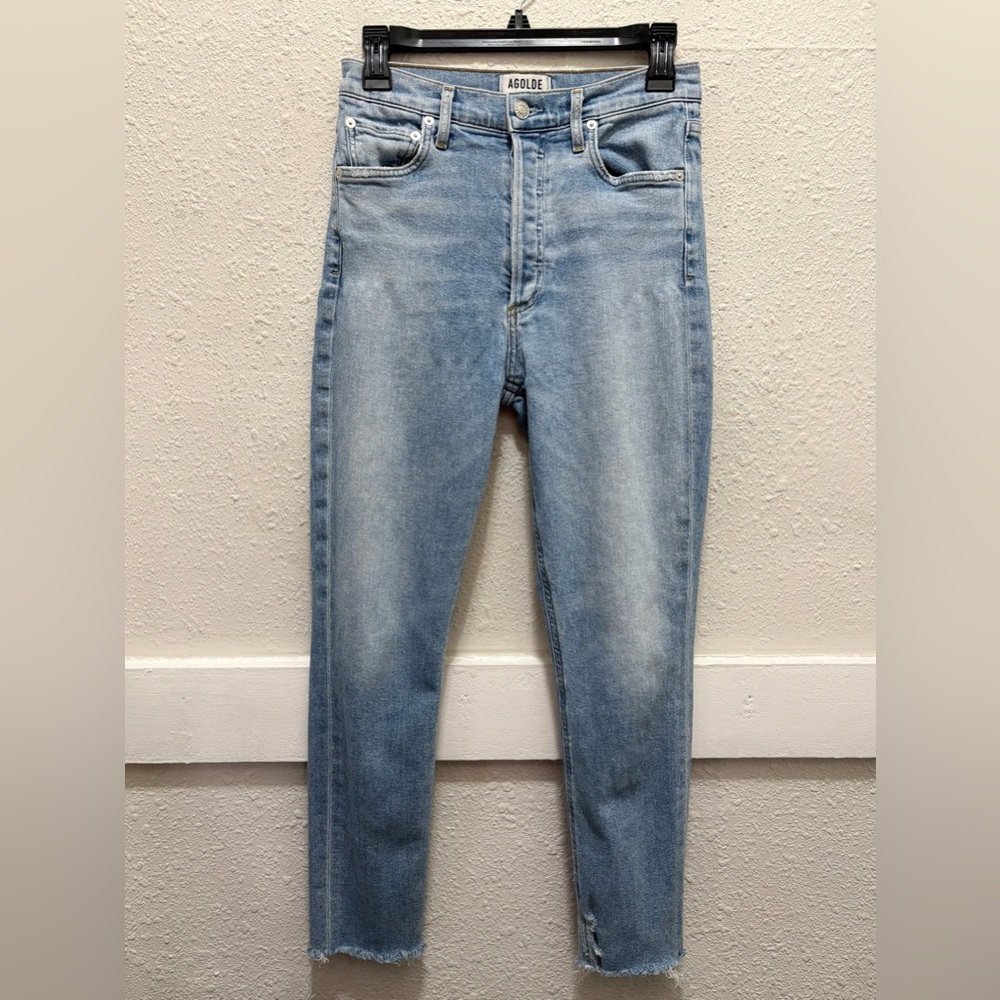 AGOLDE Women's Nico Jeans in Light Denim Size 26 (Flaws)